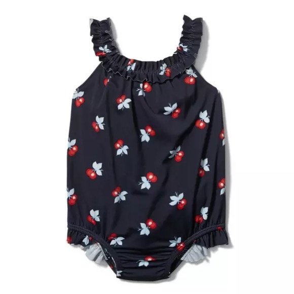 Janie and Jack Other - Janie & Jack Merchant Marine Navy/Cherry Swimsuit- 18-24m